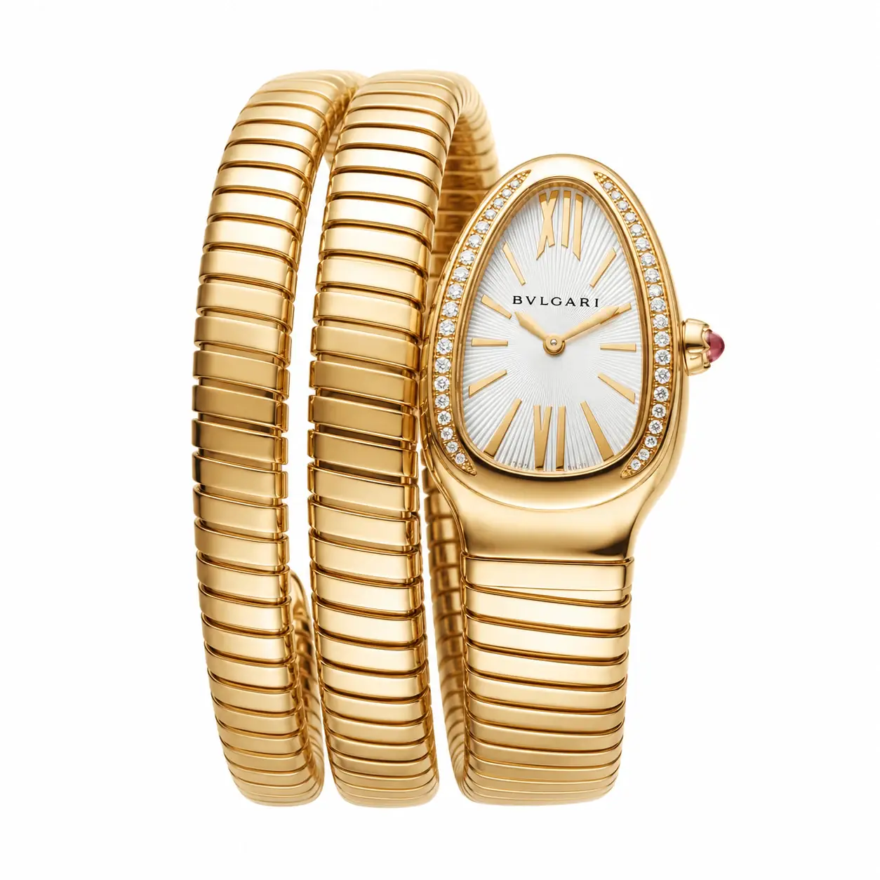 Apresentação Bulgari Serpenti Tubogas — Ouro Amarelo com Diamantes