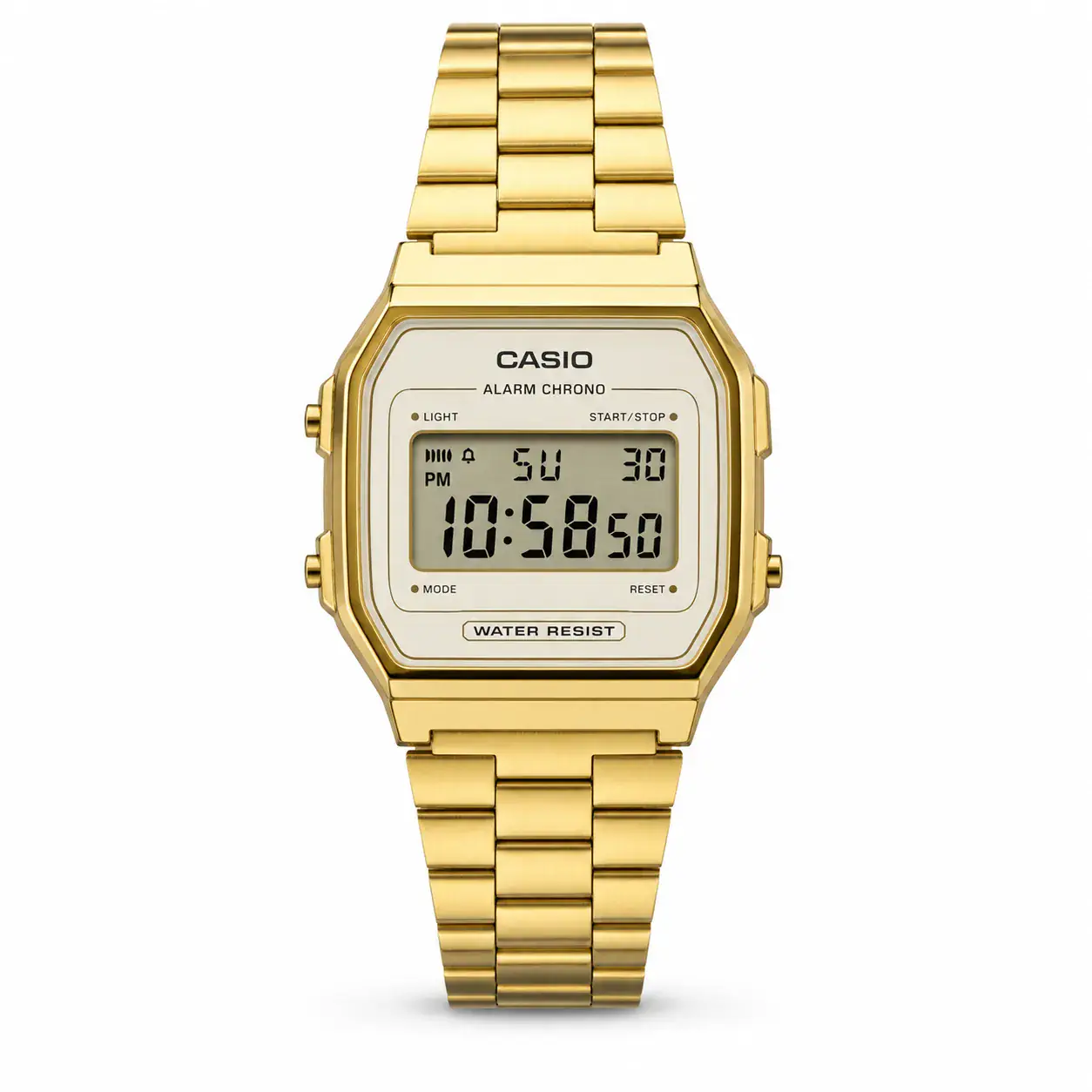 Vintage Square Dourado/Branco